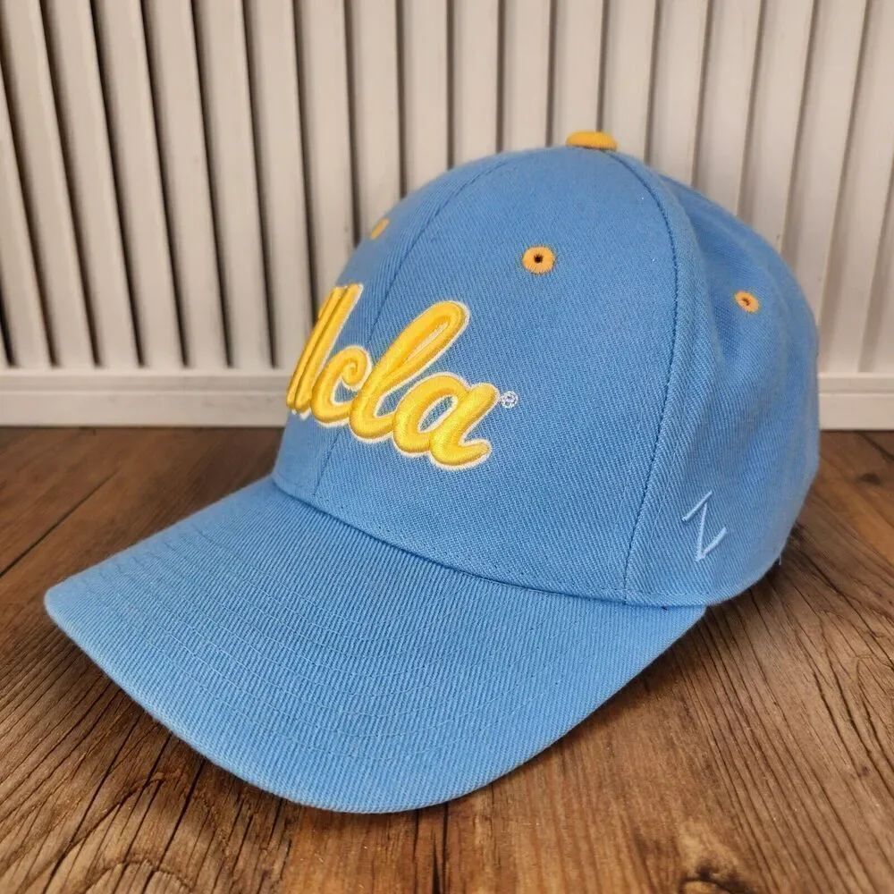 Zephyr Z UCLA Bruins Fitted 7 1/8" Hat Cap Baby Blue Yellow College Team Big Ten